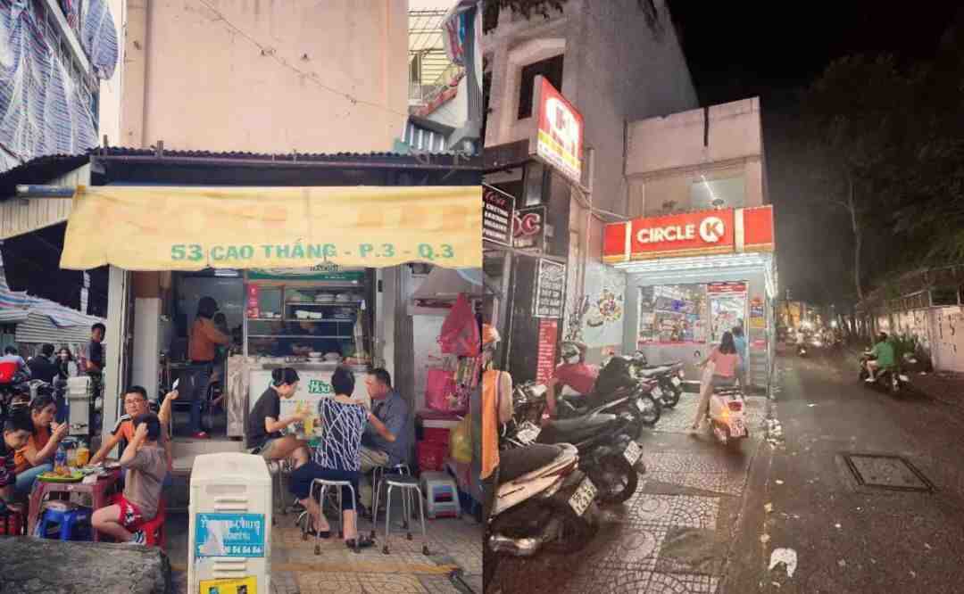 左:代表性的街边小店,右:Circle K便利店